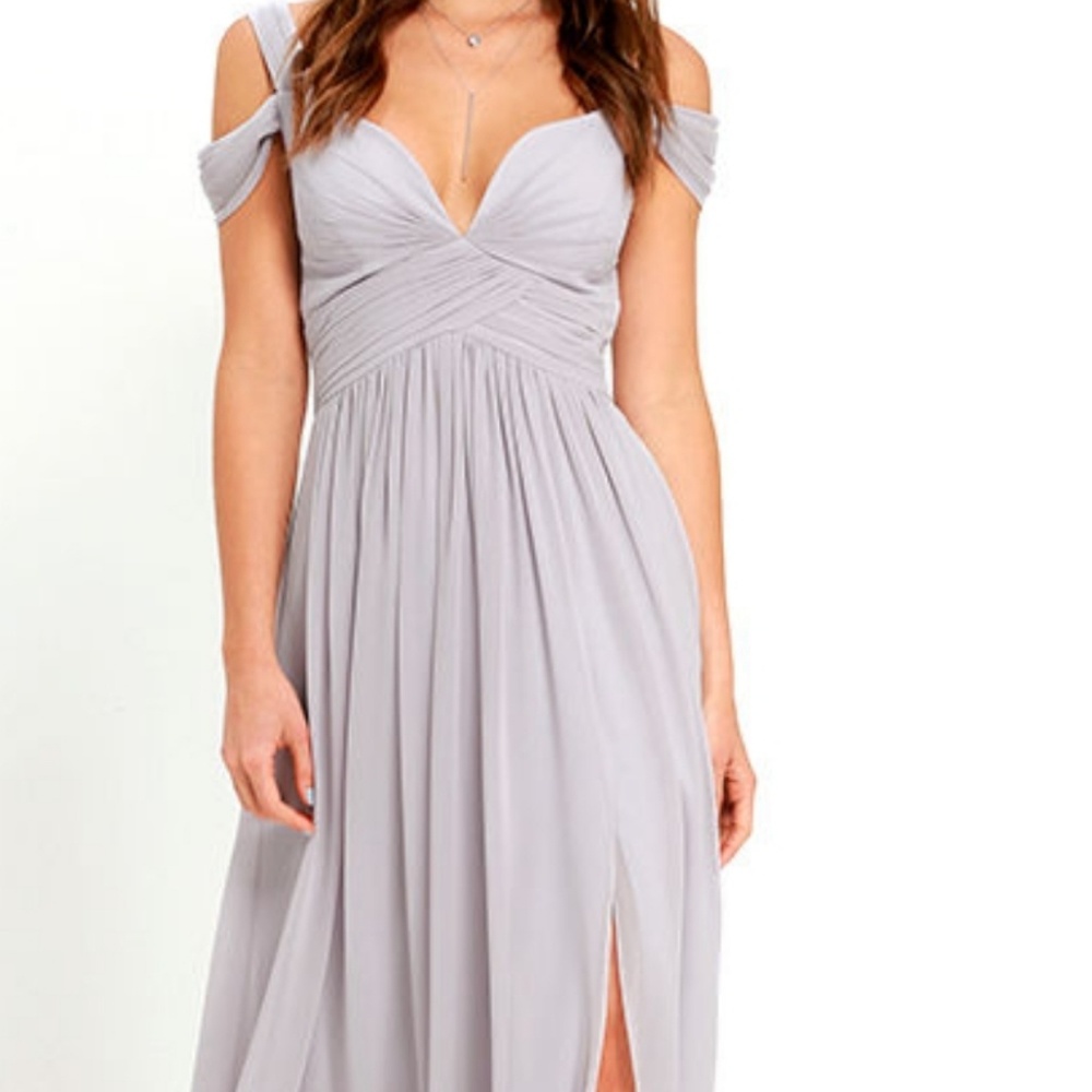 Lulus Grey Maxi Dress